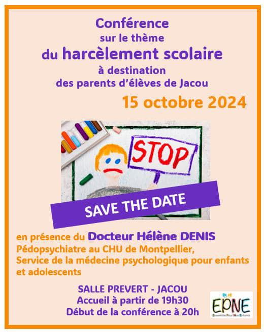 Conférence sur le thème du harcèlement à l'école