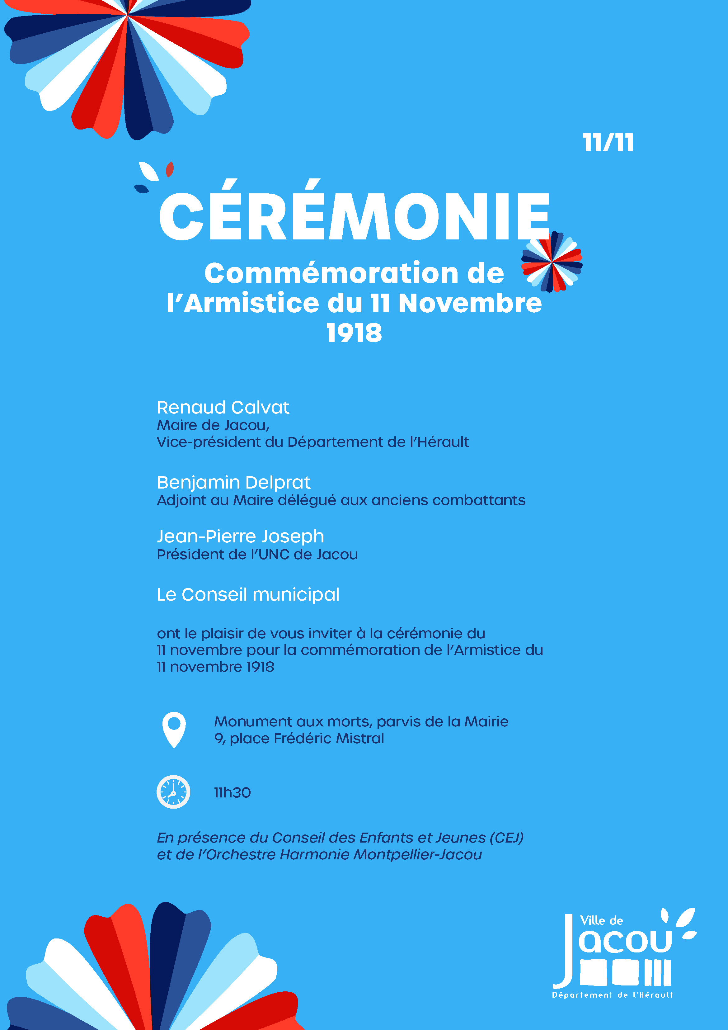 Commémoration armistice du 11 novembre 1