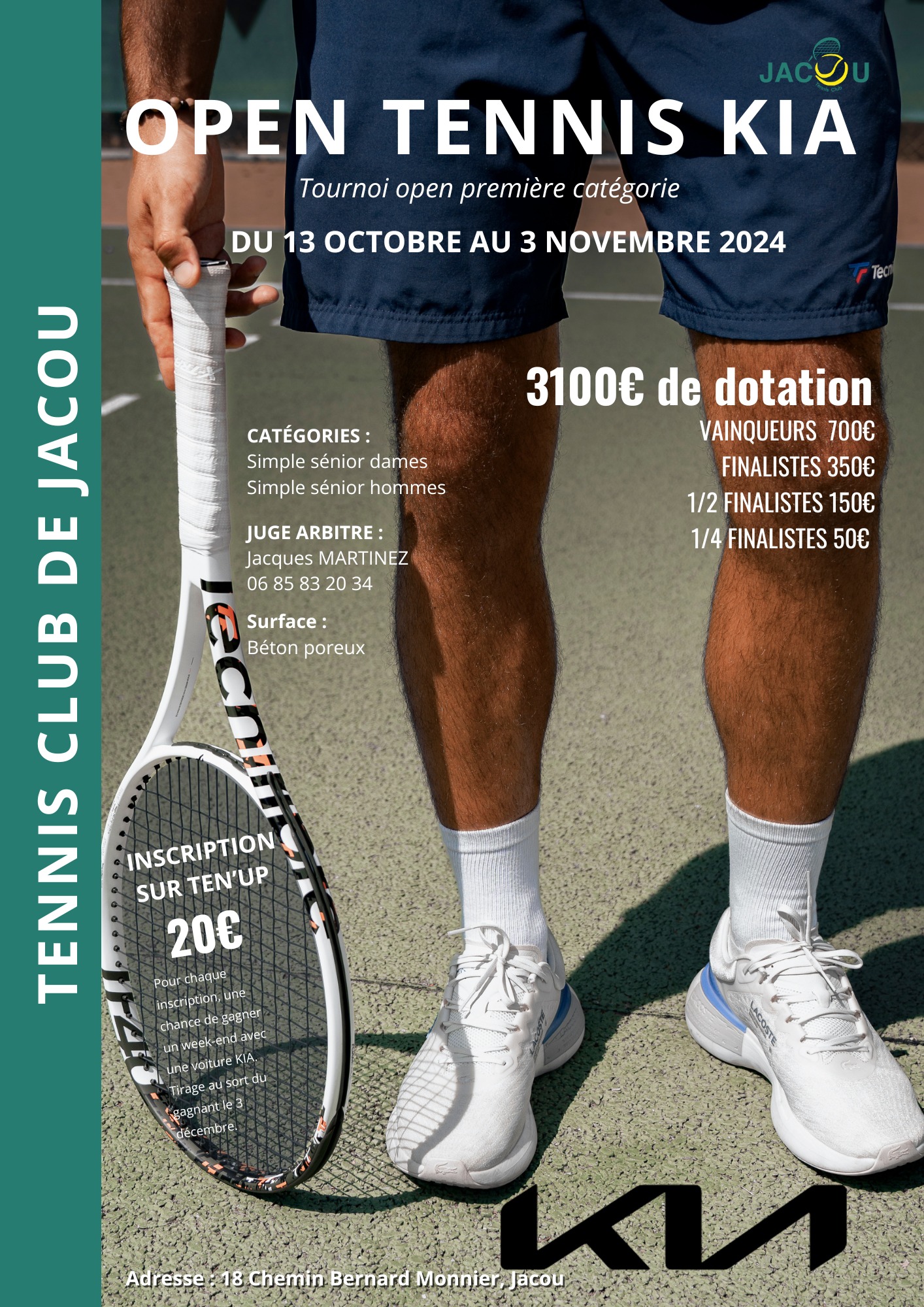 Le tournoi Open by Kia du TC Jacou