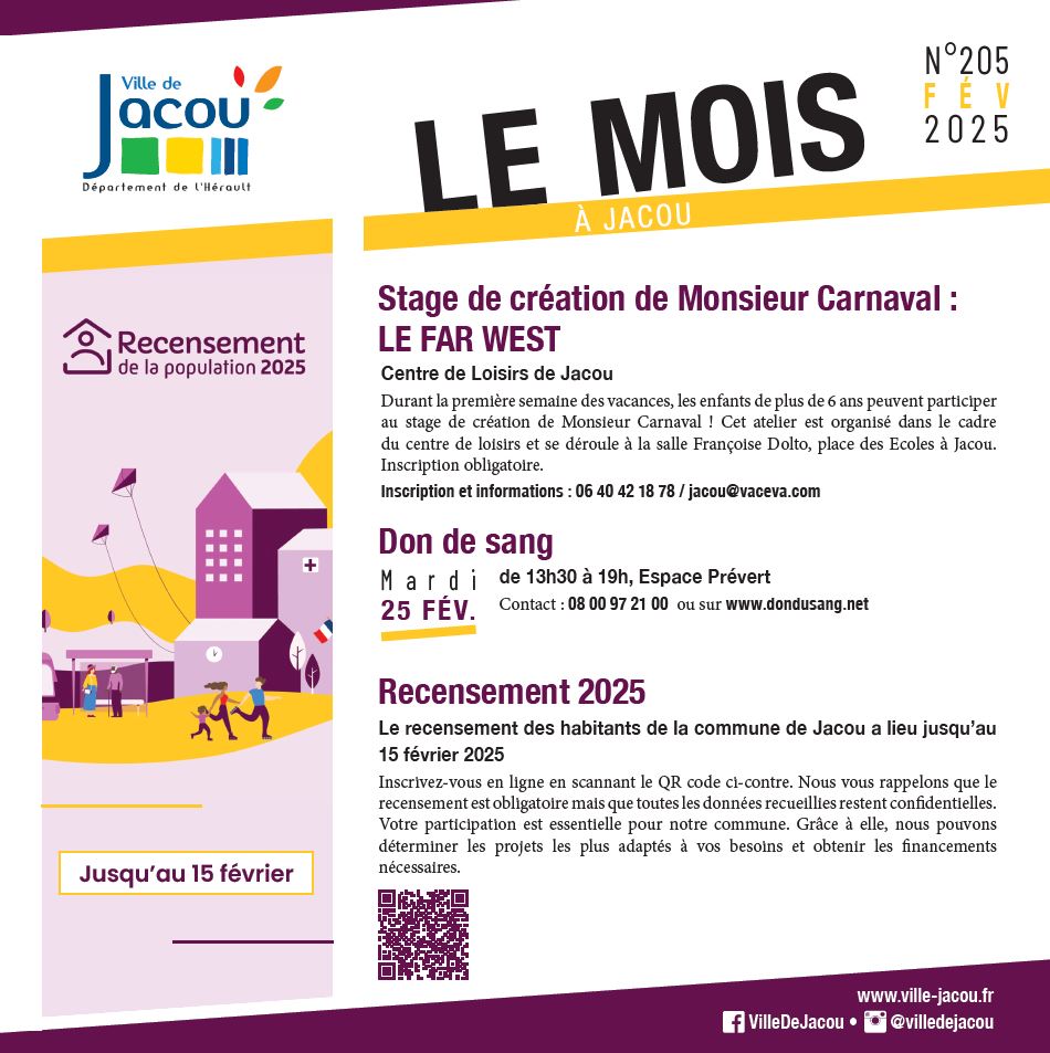 Le Mois à Jacou - février 2025