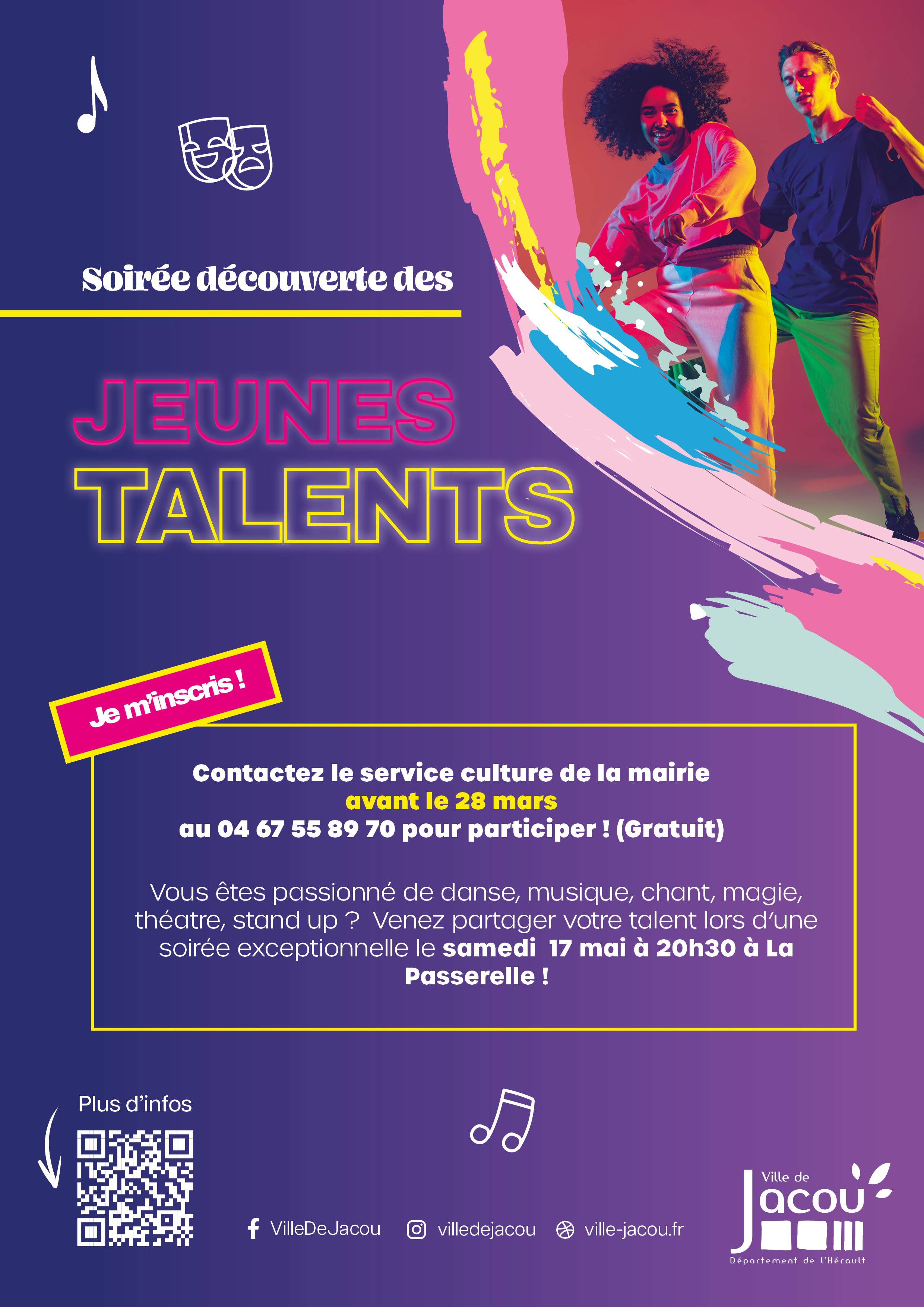 Inscrivez-vous à la soirée découverte des jeunes talents !